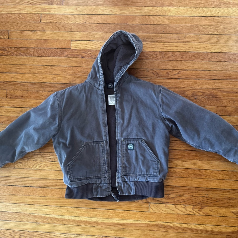 Children's Canvas Hooded Jacket